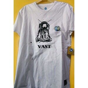 New Vast Men’s Graphic Tee Shirt Medium Surfer Yogi Space B15 NWT Streetwear